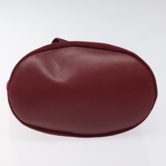 Salvatore Ferragamo Hand Bag Canvas Red Gold Auth - Picture 8 of 16